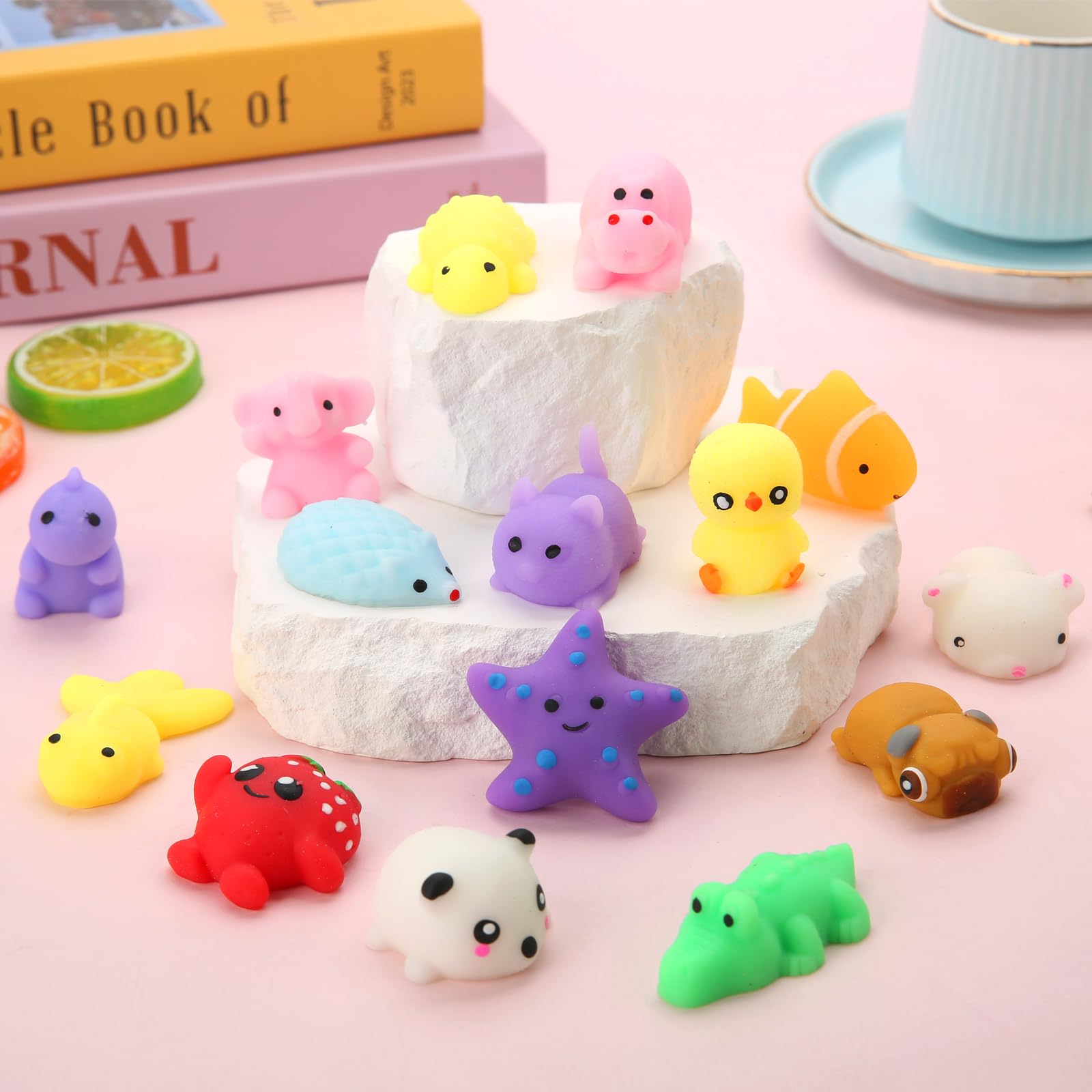 30 Pack Squishy Toys, Kawaii Squishies Party Favors for Kids 4-8 8-12 Treasure Box Toys for Classroom Birthday Xmas Gifts Goodie Bag Mini Animals Mochi Squishy Stress Relief Sensory Toys Random - Image 8